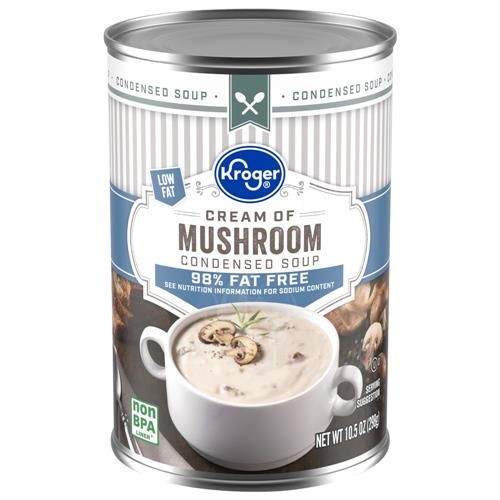 Kroger 98% Fat Free Cream of Mushroom Condensed Soup 10.5 oz