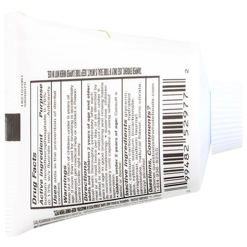 Whole Foods Market Toothpaste Fluoride Travel, 3 Ounce