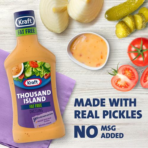 Kraft Thousand Island Fat Free Salad Dressing (16 Fl Oz Bottle)
