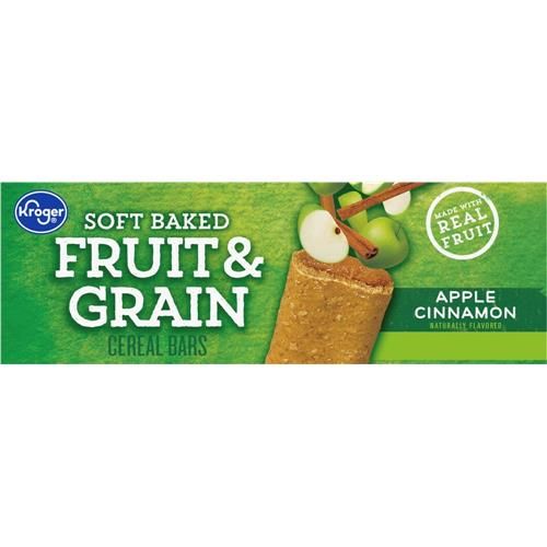 Kroger Fruit & Grain Apple Cinnamon Breakfast Bars 16 ct