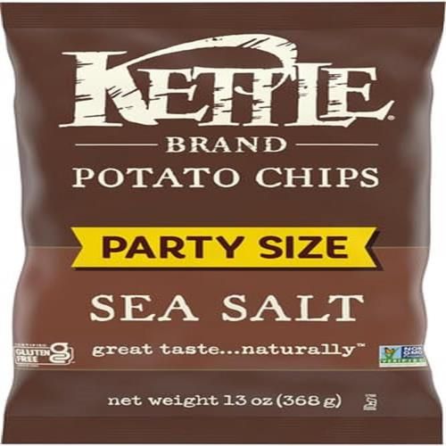 Kettle Brand Foods Sea Salt Potato Chips, 13 Oz Party Size