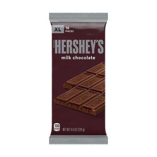 Hersheys Milk Chocolate Xl, Candy Bar, 4.4 Oz (16 Pieces)