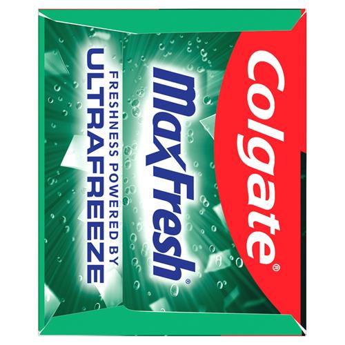 Colgate Max Fresh With Whitening Toothpaste With Mini Breath Strips, Clean Mint Toothpaste For Bad Breath, 6.3 Oz Tube