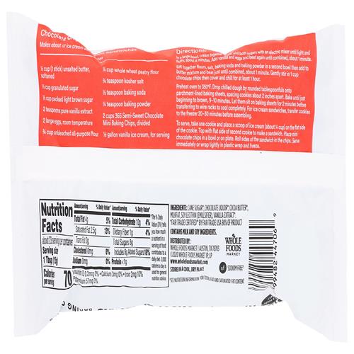 Whole Foods Market, Mini Semi-Sweet Chocolate Baking Chips, 12 Ounce