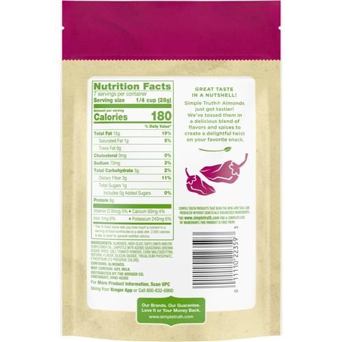 Simple Truth Chipotle Pepper Flavored Almonds 7 oz