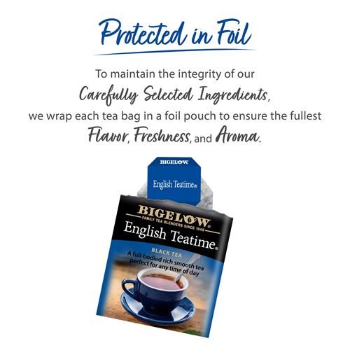 Bigelow, English Time Tea (Caffeinated), 20 Count