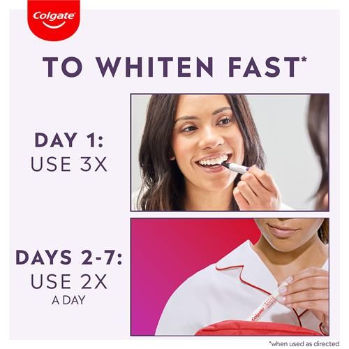 Colgate Optic White Express Teeth Whitening Pen With 35 Treatments, Enamel Safe, Designed For No Tooth Sensitivity, 0.08 Oz