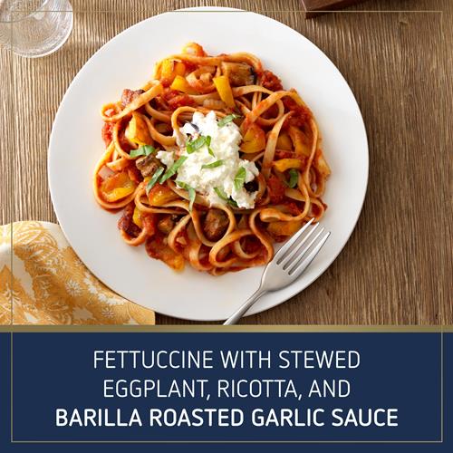 Barilla Pasta Sauce Roasted Garlic, 24 Ounce Jar - No Added Sugar - Made With 100% Extra Virgin Olive Oil - No Artificial Colors, Flavors Or Preservatives - Non-Gmo, Gluten Free, Kosher