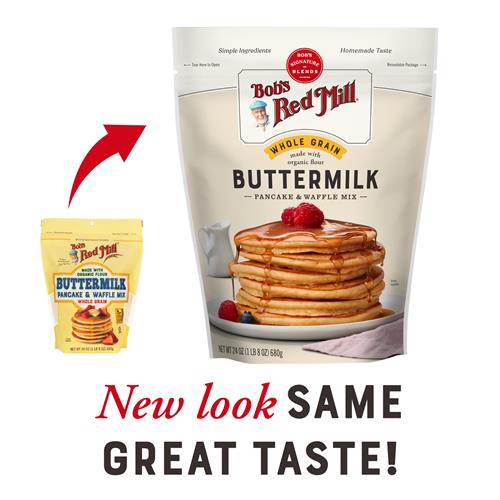 Bobs Red Mill Organic Buttermilk Pancake & Waffle Mix, 24Oz (Pack Of 1) - Kosher