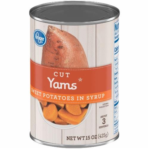 Kroger Cut Sweet Potato Yams in Syrup 15 oz