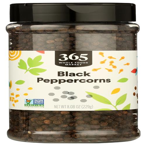 Whole Foods Market, Whole Black Peppercorns, 8.08 Ounce