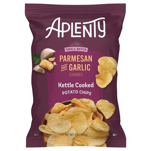 Aplenty Parmesan And Garlic Kettle Cooked Potato Chips, 8 Oz