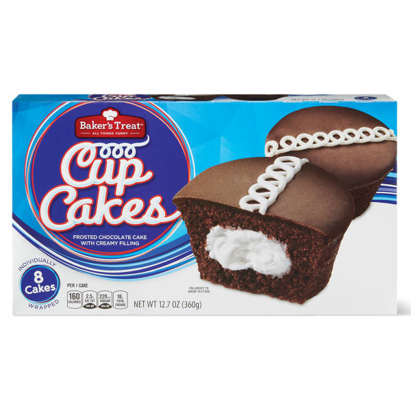 Baker's Treat Chocolate Cupcakes, 8 count