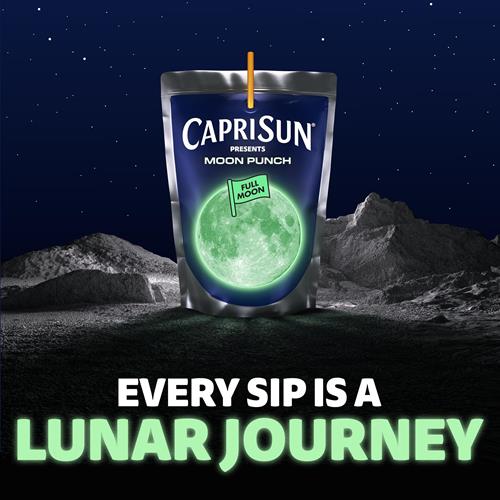 Capri Sun Moon Punch Wild Cherry Flavored Juice Drink Blend From Concentrate With Other Natural Flavor 10 Ct Box, 6 Fl Oz Pouches
