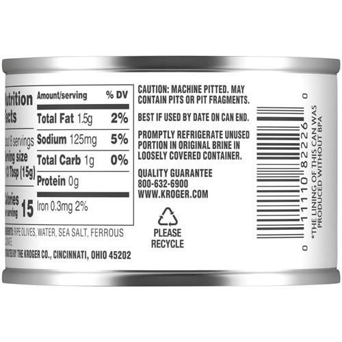 Kroger Chopped Ripe Olives 4.25 oz