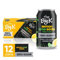 Big K Lemon Lime Zero Sugar Caffeine Free Soda Cans 12 pk / 12 fl oz
