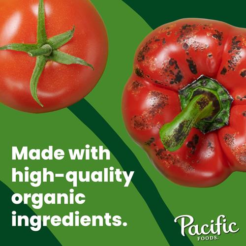 Pacific Foods Organic Roasted Red Pepper And Tomato Soup, 32 Fl Oz Carton
