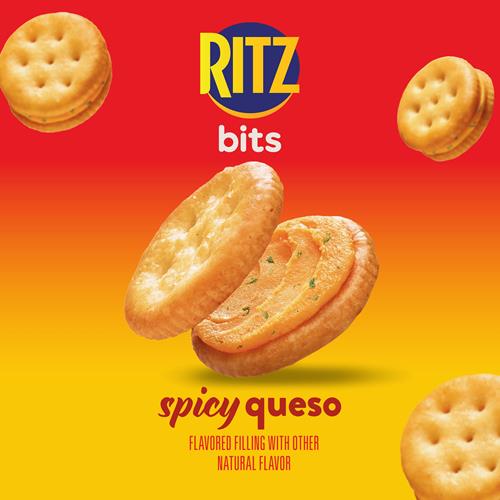 Ritz Bits Sandwich Crackers Spicy Queso 8.8Oz - 1 Box