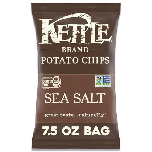 Kettle Brand Sea Salt Kettle Potato Chips, 7.5 Oz