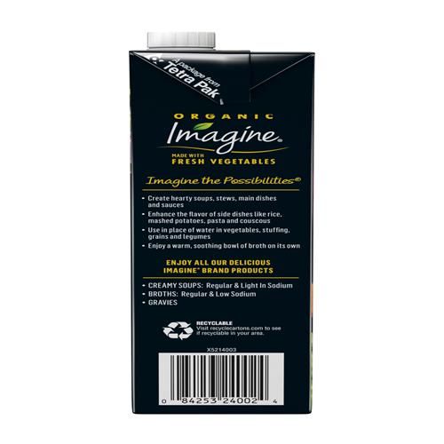 Imagine Low Sodium Organic Vegetable Broth 32 Oz
