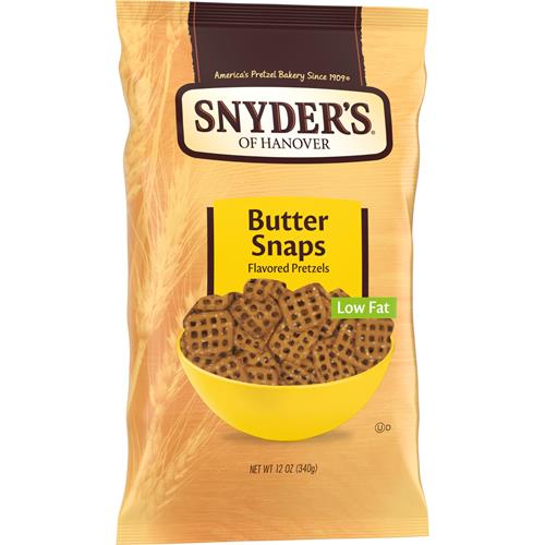 Snyders Of Hanover Pretzels, Butter Snaps, 12 Oz Bag