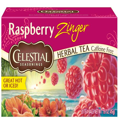 Celestial Seasonings Raspberry Zinger Tea, 20 Ct
