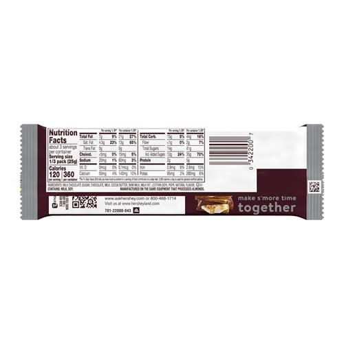 Hersheys Milk Chocolate King Size, Candy Bar, 2.6 Oz