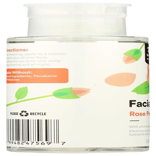 Whole Foods Market Facial Toner With Witch Hazel And Aloe Vera, Rose Petal, 8.45 Fl Oz
