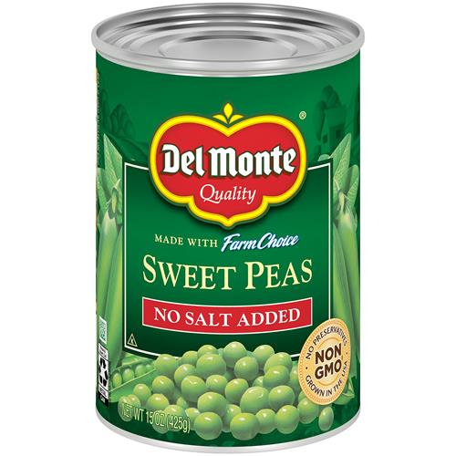 Del Monte No Salt Added Fresh Cut Sweet Peas - 15 Oz(Pack Of 1)