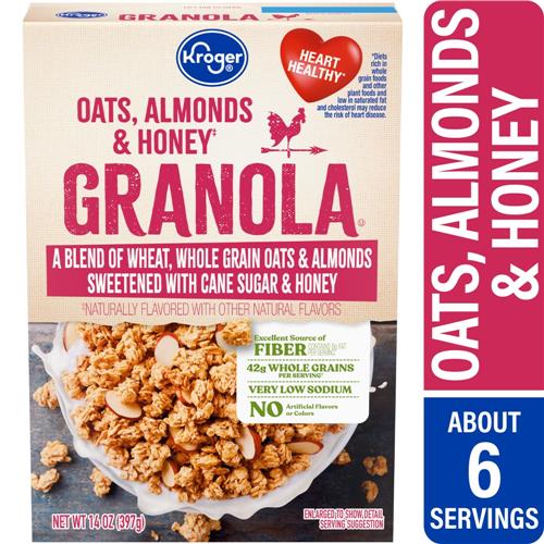 Kroger Oats Almonds & Honey Granola 14 oz