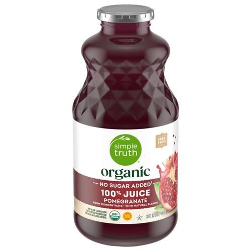 Simple Truth Organic No Sugar Added Pomegranate 100% Juice 32 fl oz