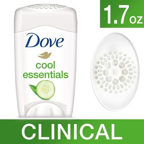 Dove Clinical Protection Antiperspirant, Cool Essentials, 1.7 Ounce (Pack Of 1)