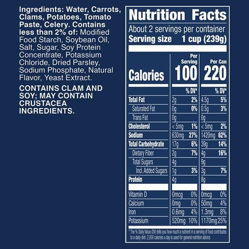 Progresso Traditional, Manhattan Clam Chowder Canned Soup, Gluten Free, 19 Oz.