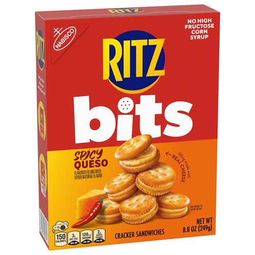 Ritz Bits Sandwich Crackers Spicy Queso 8.8Oz - 1 Box