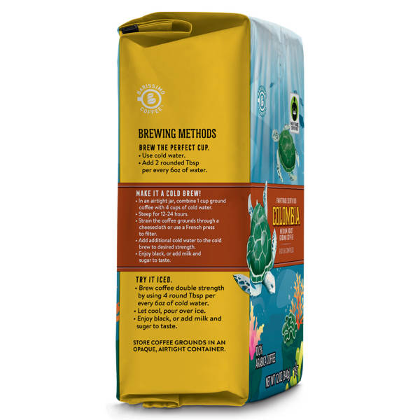 Barissimo Fair Trade Single Origin Colombia Medium Roast Ground Coffee, 12 oz