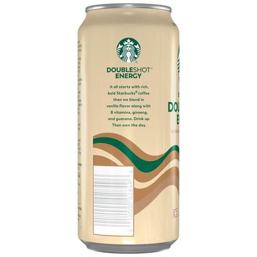 Starbucks Double Shot Energy Drink, Vanilla, 15 Fl Oz