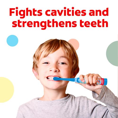 Colgate Kids Fluoride Toothpaste, Kids Watermelon Toothpaste Gel With Fluoride, Watermelon Burst Flavor, 4.6 Oz Tube