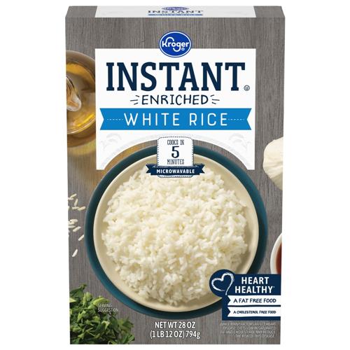 Kroger Instant Microwaveable White Rice 28 oz