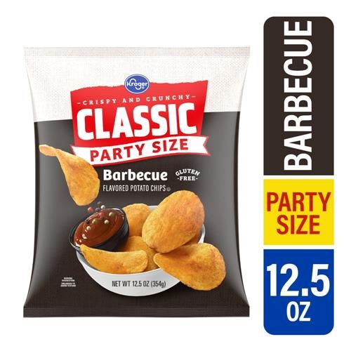 Kroger Sweet & Mesquite BBQ Potato Chips Party Size 12.5 oz