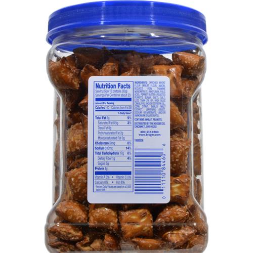 Kroger Peanut Butter Filled Pretzels 24 oz