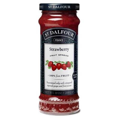 St. Dalfour Strawberry Fruit Spread - 10Oz - 100% From Fruit, No Artificial Ingredients, Non Gmo, No Cane Sugars, All Natural, Made In France