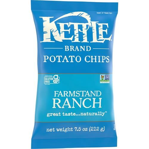 Kettle Brand Potato Chips Farmstand Ranch Kettle Chips, 7.5 Oz