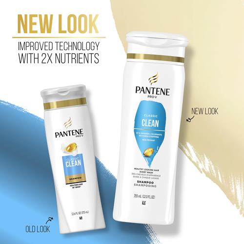 Pantene Pro-V Classic Clean Shampoo, 12.0Oz
