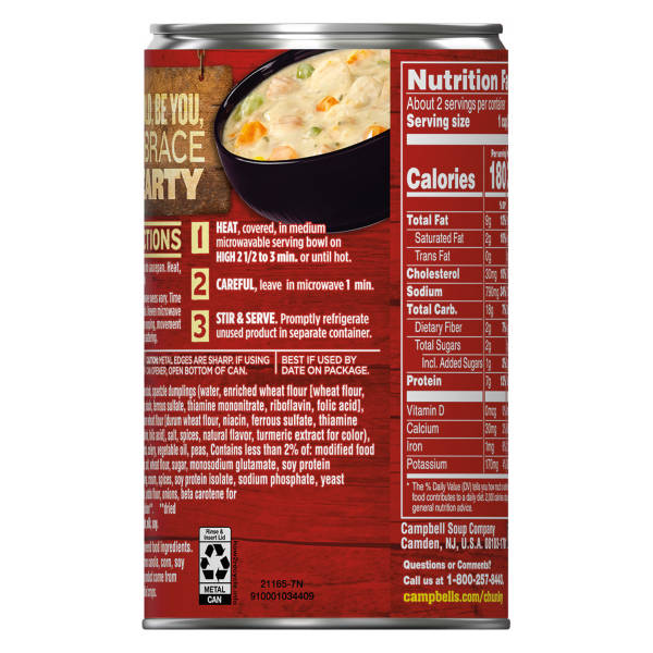 Campbell's Chunky Chicken Pot Pie Soup, 18.8 oz