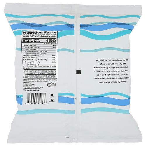 Whole Foods Market Potato Chips Classic Sea Salt, 8 Ounce