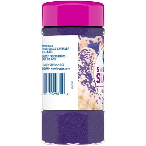 Kroger Purple Sanding Sugar 4 oz