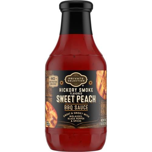 Private Selection Hickory Smoke Sweet Peach BBQ Sauce 19 oz