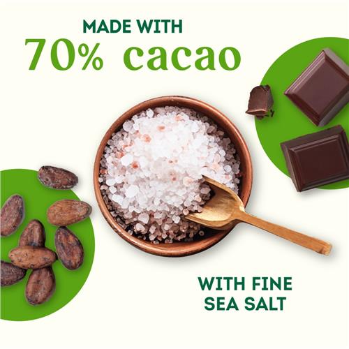 Simple Truth Organic Sea Salt 70% Cacao Fair Trade Dark Chocolate Bar 3.17 oz