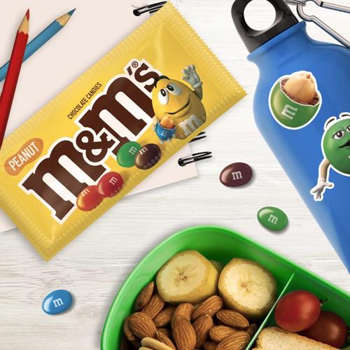 M&Ms, Peanut Chocolate, 1.74 Oz