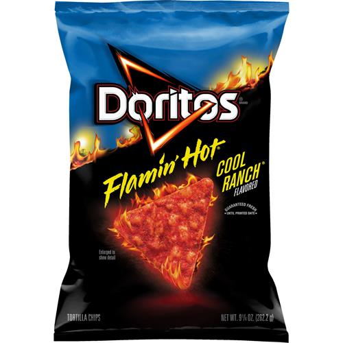 Doritos Tortilla Chips Flamin Hot Cool Ranch, 9.25 Oz
